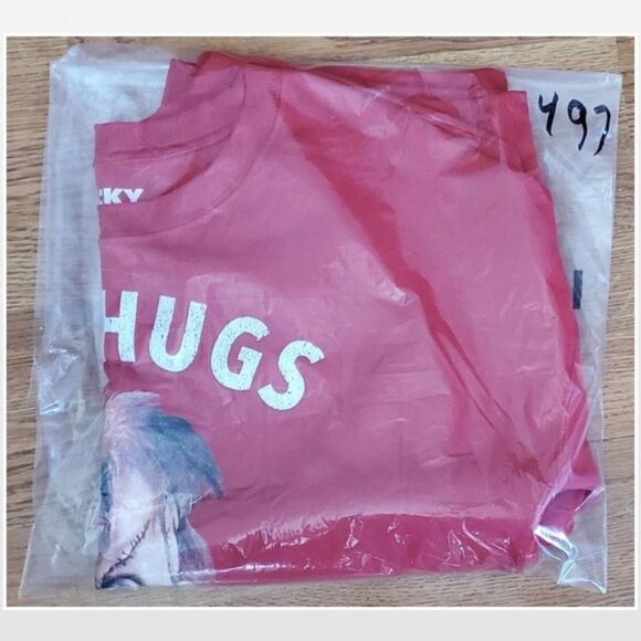 New Hybrid Apparel Sweatshirt Womens Medium Chucky Red Graphic Print Top NWT - Picture 9 of 9